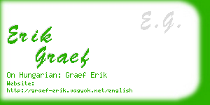 erik graef business card